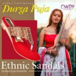 durga puja special woman ethnic sandals