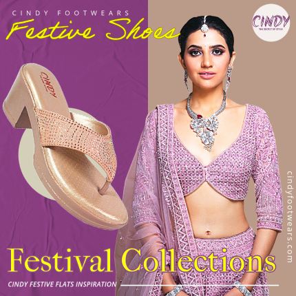 Cindy woman sandal collection for Diwali