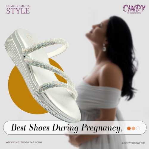 Cindy flat slippers during pregnancy