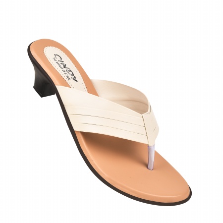 Double Strapped Heeled Slipper