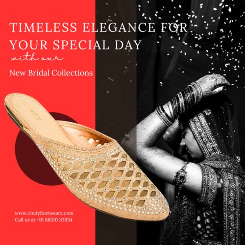 buy bridal sandals online from cindy footwears