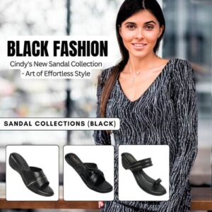 Black Fashion Cindy Footwear New Sandal Collection