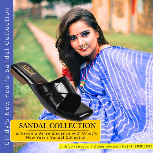 Cindy footwears Sandal Collection for sari