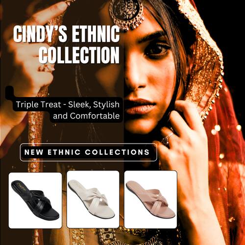 Indian ethnic shoe collections Cindy Footwears