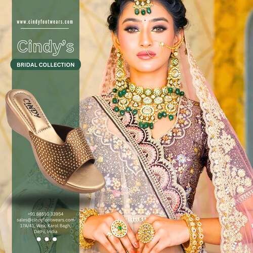 buy India wedding bridal shoe collections at Cindy