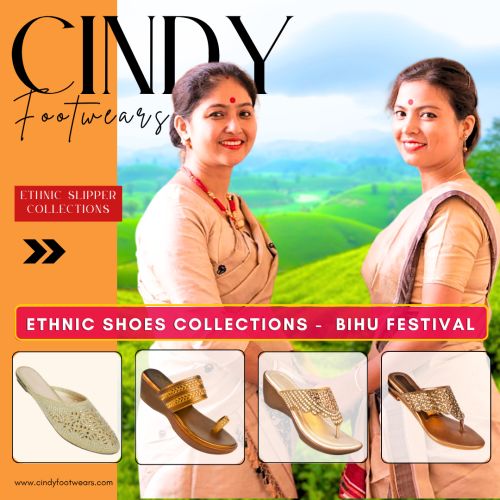 Cindy Ethnic Footwear Collections for Assam Bihu Festival