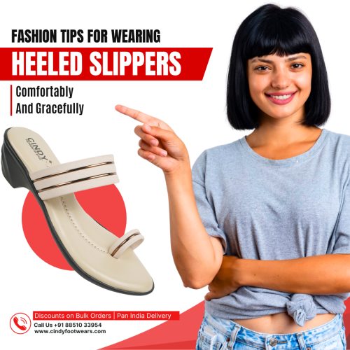 Buy heeled slipper for women at Cindy Footwears