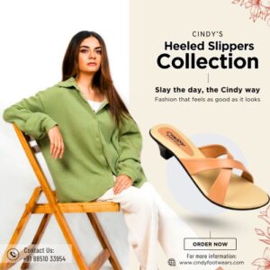 Heeled Slippers collections by Cindy Footwear