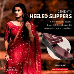 Women Heeled Slipper Collections India Cindy Footwears