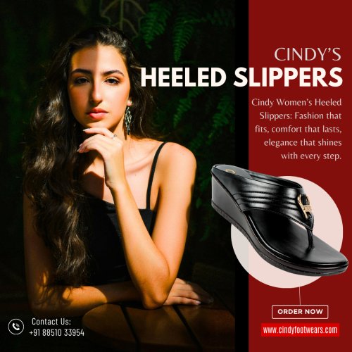 Women Heeled Slippers Collections by Cindy Foootwears