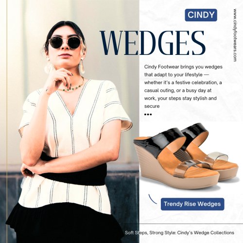Cindy Footwears, a top women's footwear brand and one of the leading women's wedge wholesalers in India.