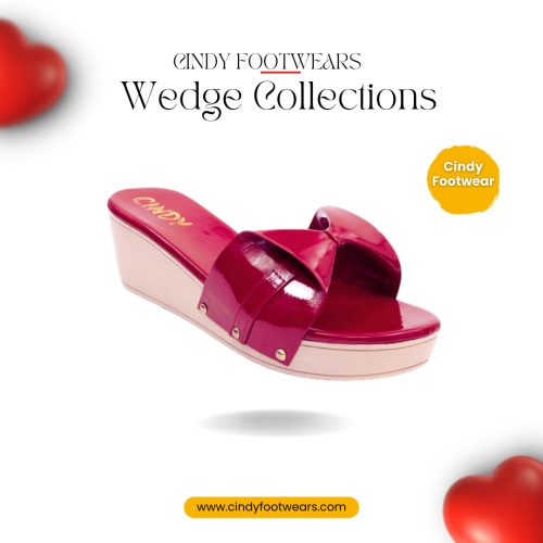 Valentine days special Cindy Wedge sandal collections