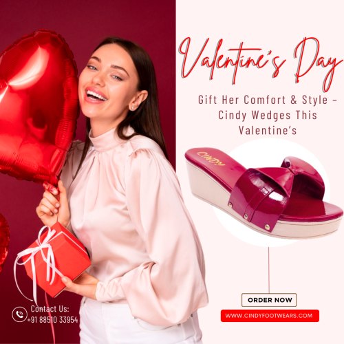 Valentine days special Cindy Wedge sandal collections