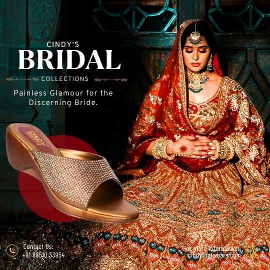 2026 Indian Bridal shoe collections Cindy Footwears