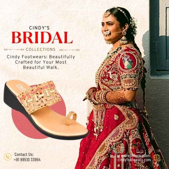 2026 Indian Bridal shoe collections Cindy Footwears