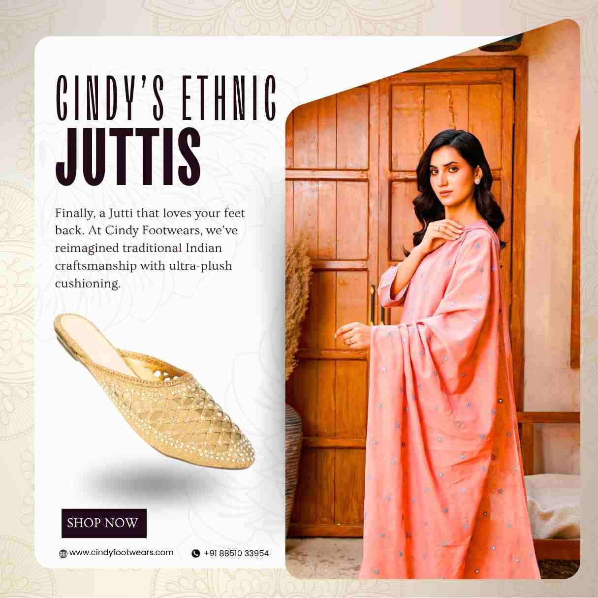 Ethnic Trendy Juttis Collection Cindy Footwear