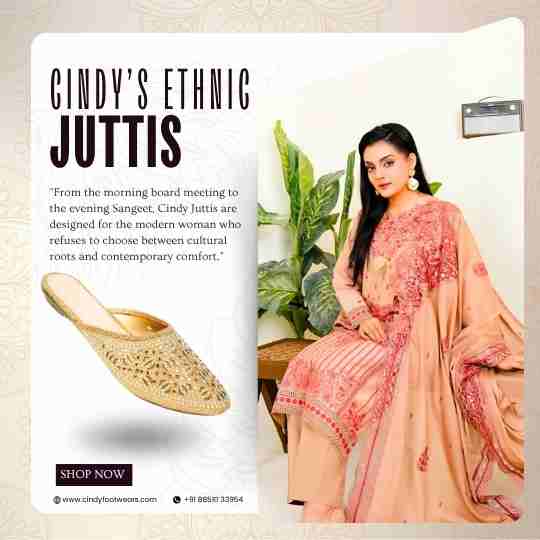 Ethnic Trendy Juttis Collection Cindy Footwear