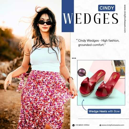 comfortable wedges for women by Cindy Footwear