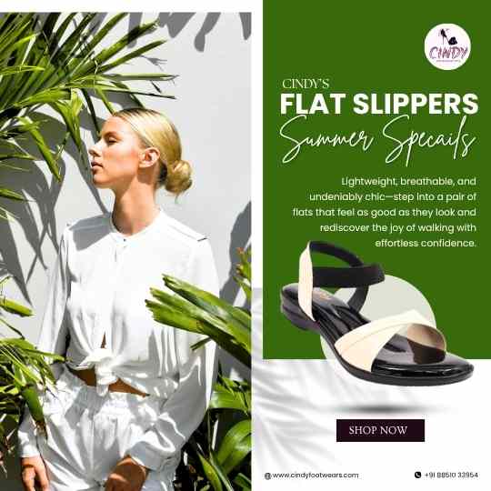 Strap open toe Flat Slippers for Summers Cindy Footwear