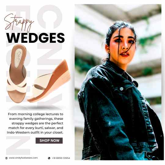 Strappy Wedge sandals for women collection 2026