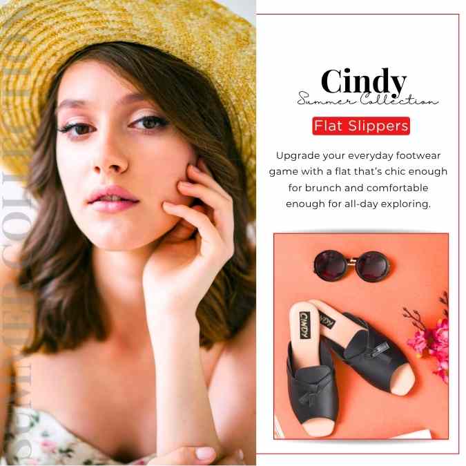 flat slipper for women 2026 collection by Cindy Footwear