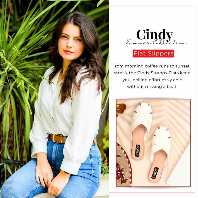 flat slipper for women 2026 collection by Cindy Footwear