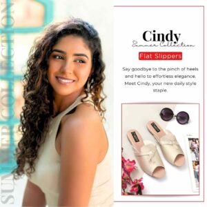 flat slipper for women 2026 collection by Cindy Footwear