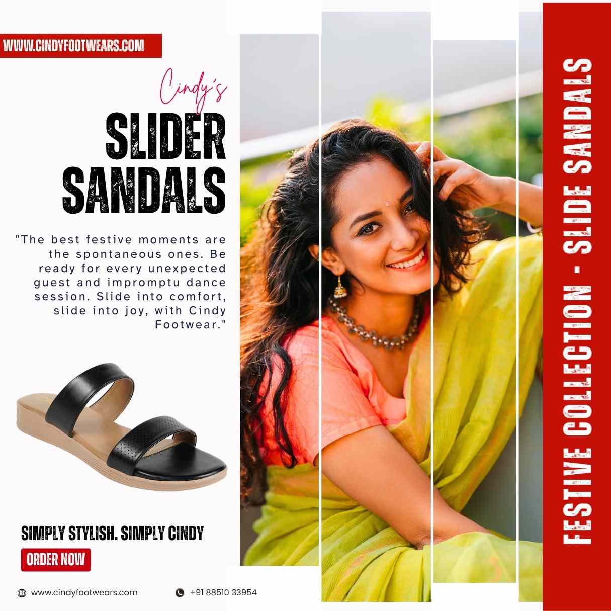 Durga Puja special collection Woman Sandal Cindy Footwear