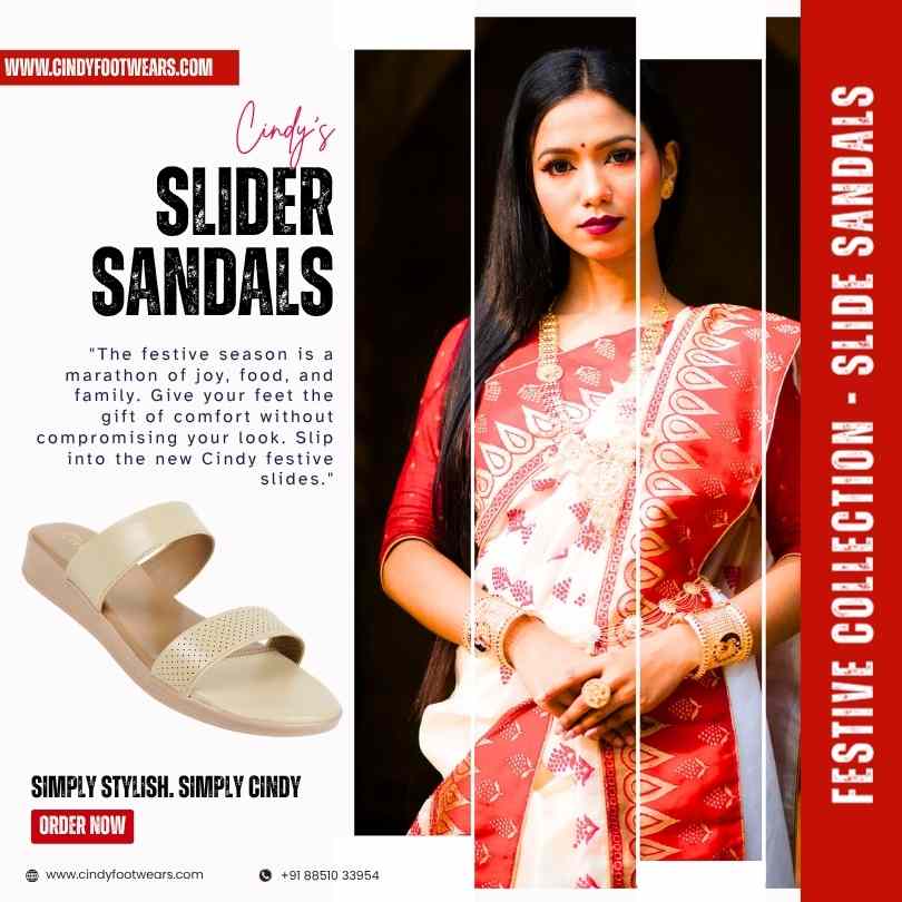 Durga Puja special collection Woman Sandal Cindy Footwear