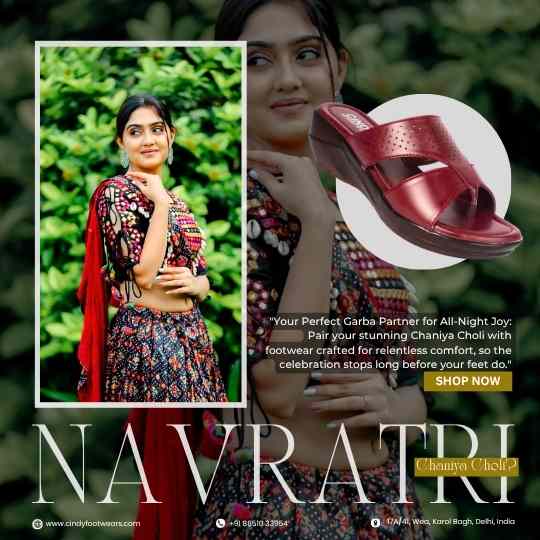 Navratri special woman sandal collection Cindy Footwear
