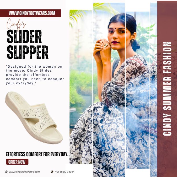 Slide Slipper for women by Cindy footwear