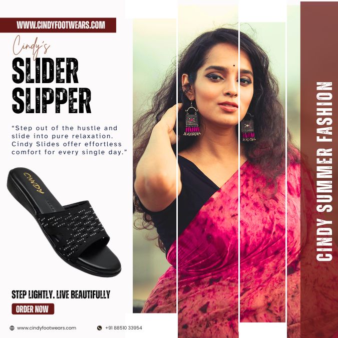 Slide Slipper for women by Cindy footwear