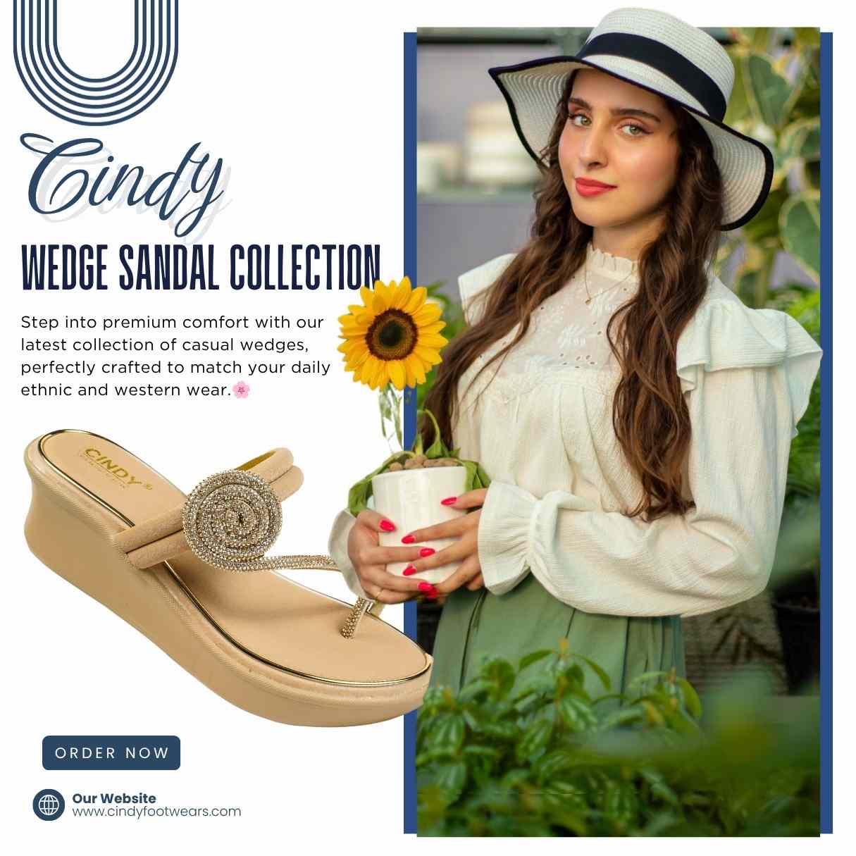 Buy wedges sandal for women Cindy Footwear