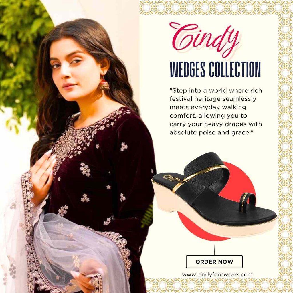Buy wedges sandals for women by Cindy Footwear