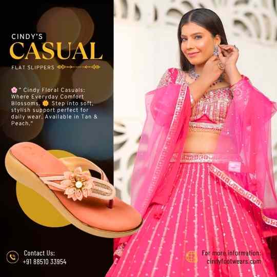 Durga Puja navratri special woman sandal fashion Cindy Footwear